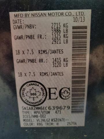 5N1AR2MM6EC639679 Nissan Pathfinder S