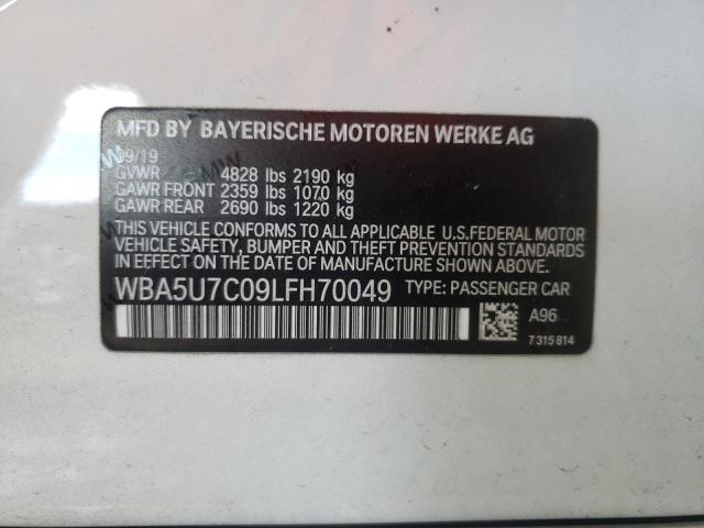 WBA5U7C09LFH70049 BMW M340I