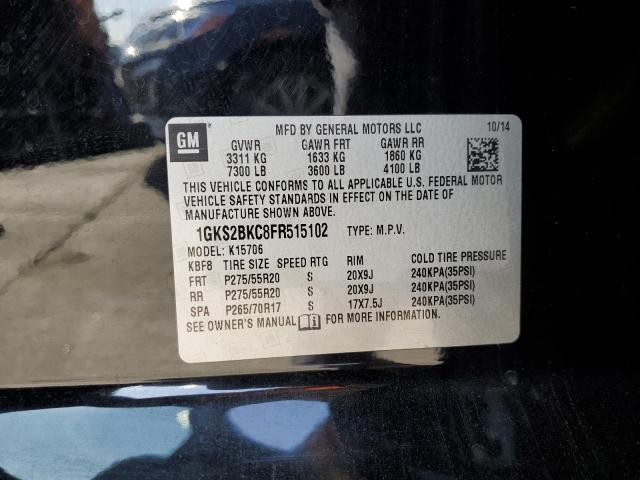 1GKS2BKC8FR515102 GMC YUKON SLT