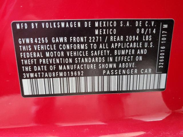 3VW4T7AU8FM019692 Volkswagen GTI