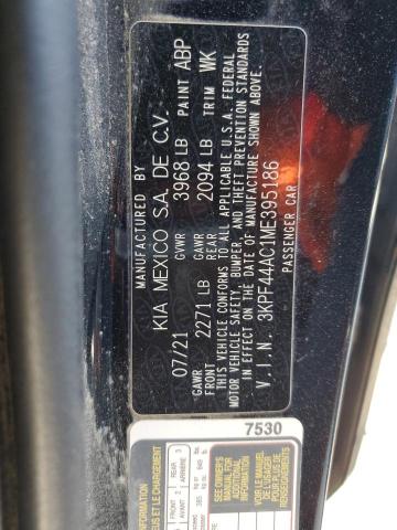 3KPF44AC1ME395186 KIA FORTE GT