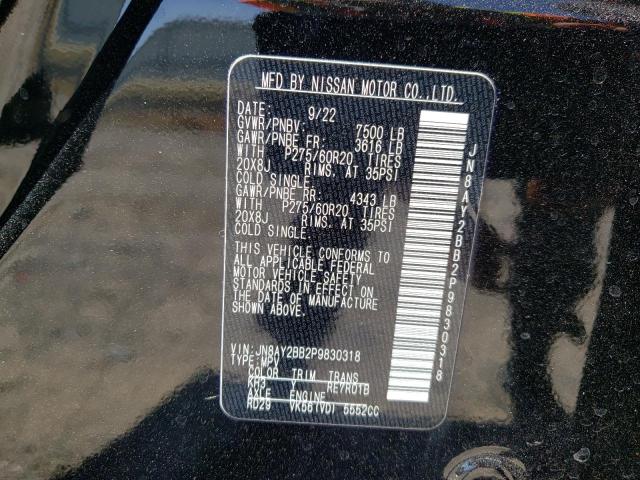 JN8AY2BB2P9830318 Nissan Armada Sl