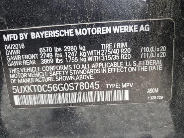 5UXKT0C56G0S78045 BMW X5 Xdr40e
