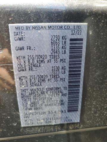 5N1DL1FS2PC354291 Infiniti QX60 LUXE