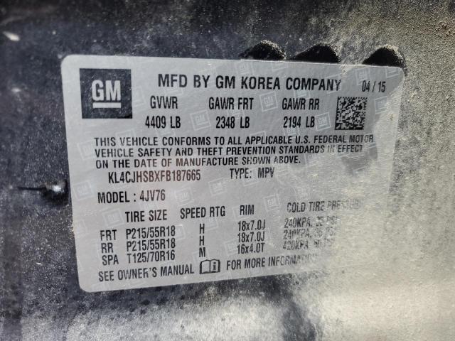 KL4CJHSBXFB187665 Buick Encore Premium