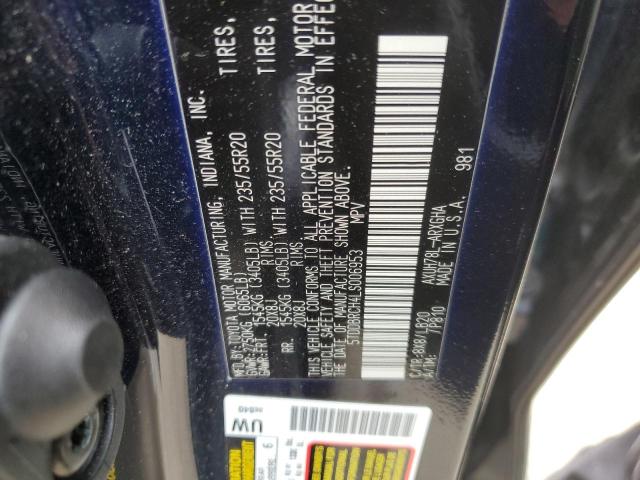 5TDDBRCH4LS006953 Toyota Highlander Hybrid Limited