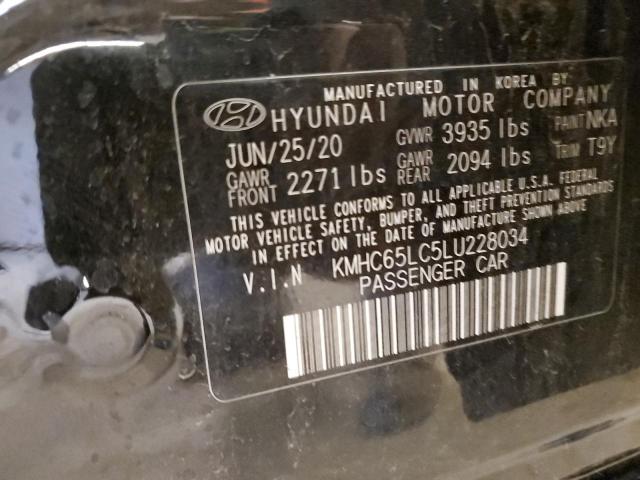 KMHC65LC5LU228034 Hyundai IONIQ BLUE
