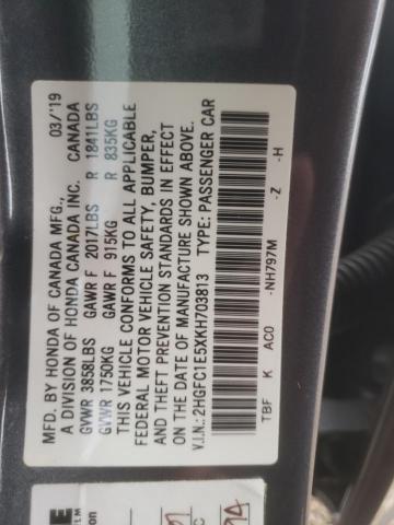 2HGFC1E5XKH703813 Honda CIVIC SI
