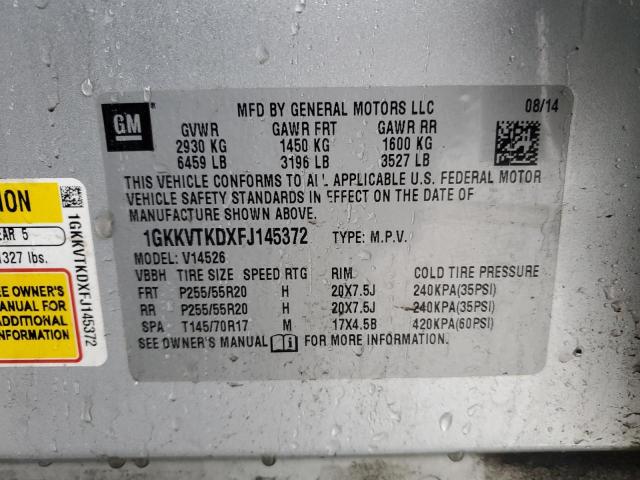 1GKKVTKDXFJ145372 GMC Acadia Denali