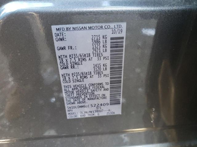 5N1DL0MM6LC522409 Infiniti QX60 LUXE