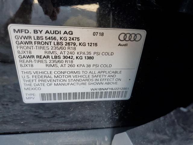 WA1BNAFY8J2212951 Audi Q5 Premium Plus