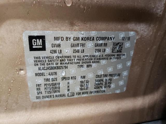KL4CJASB0KB825794 Buick Encore Preferred