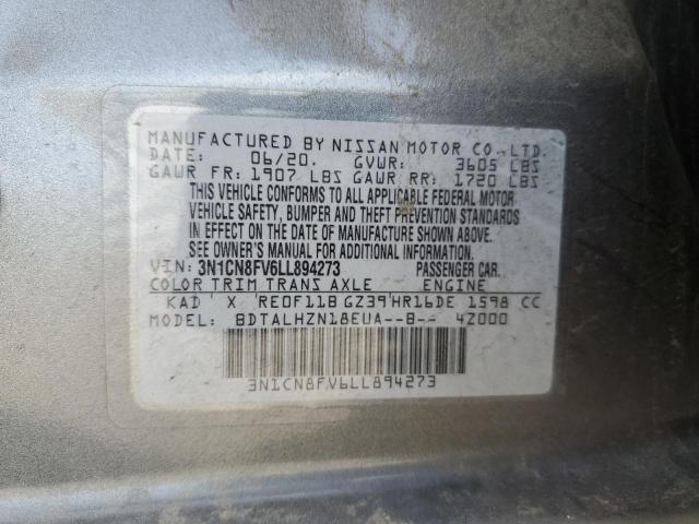3N1CN8FV6LL894273 Nissan VERSA SR