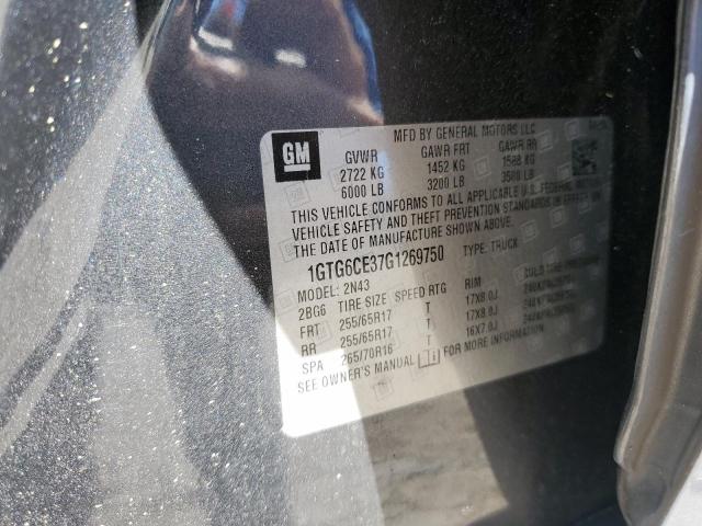 1GTG6CE37G1269750 GMC CANYON SLE
