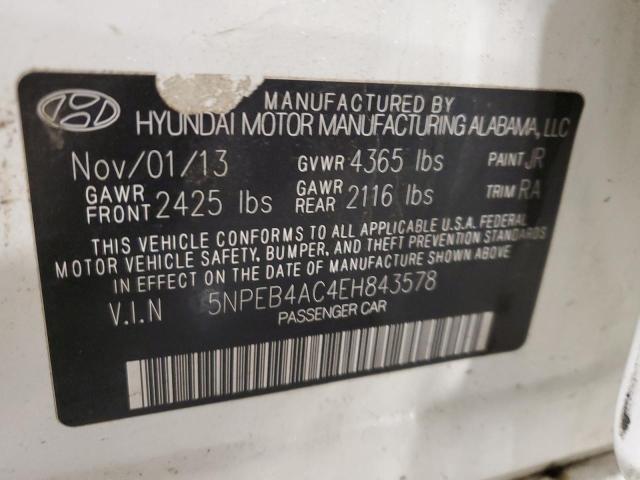 5NPEB4AC4EH843578 Hyundai SONATA GLS