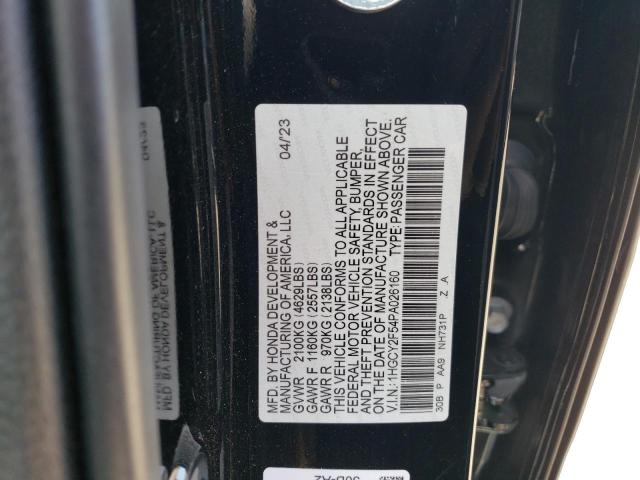 1HGCY2F54PA026160 Honda Accord Hybrid Sport