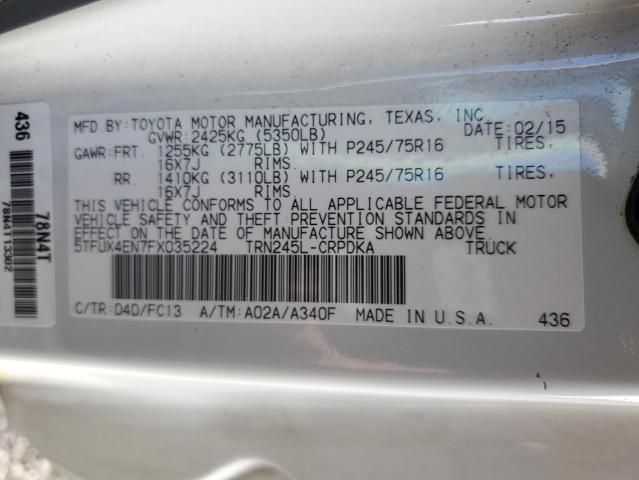 5TFUX4EN7FX035224 Toyota Tacoma Access Cab