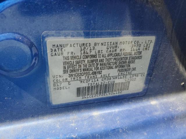3N1CE2CP2EL406152 Nissan Versa Note S