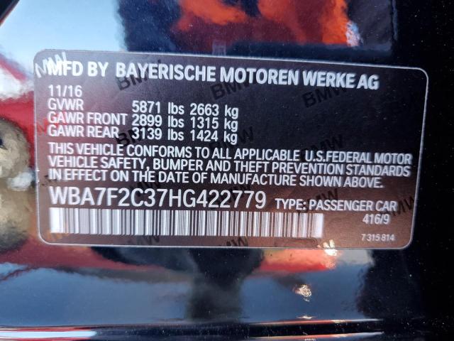 WBA7F2C37HG422779 BMW 750 Xi