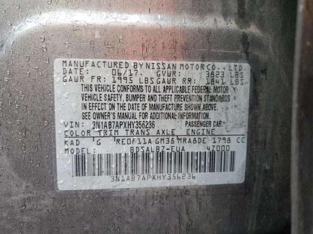 3N1AB7APXHY356236 Nissan SENTRA S