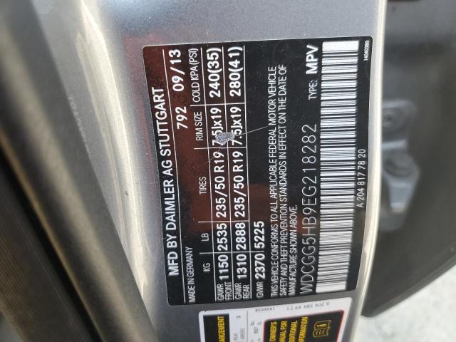 WDCGG5HB9EG218282 Mercedes-Benz GLK 350