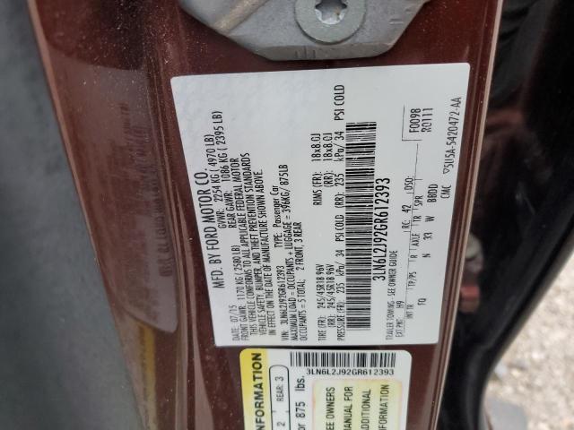 3LN6L2J92GR612393 Lincoln MKZ