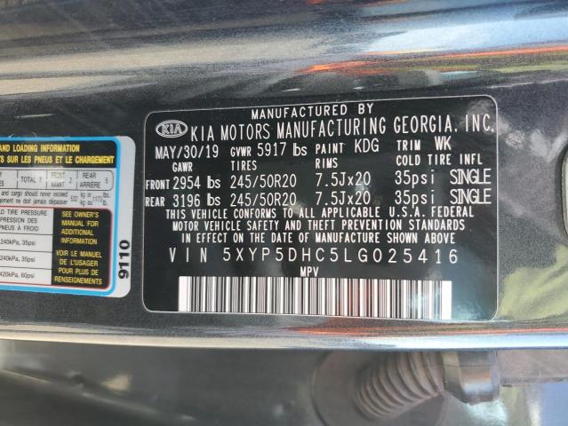 5XYP5DHC5LG025416 KIA Telluride Sx
