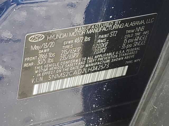 5NMS2CAD2LH242573 Hyundai Santa Fe Se
