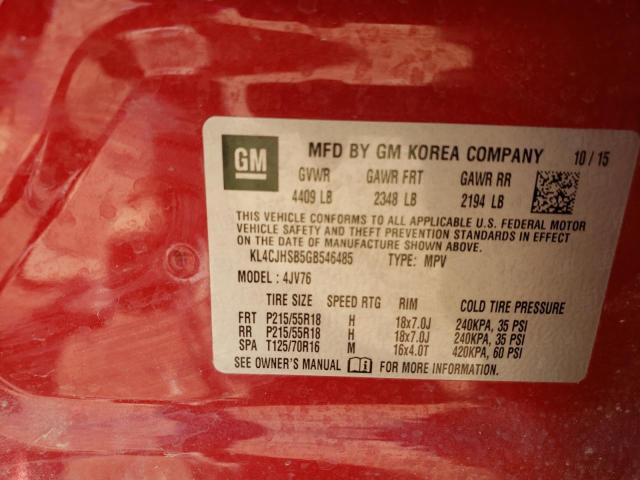 KL4CJHSB5GB546485 Buick Encore Premium