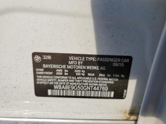 WBA8E9G50GNT44769 BMW 328 I Sulev