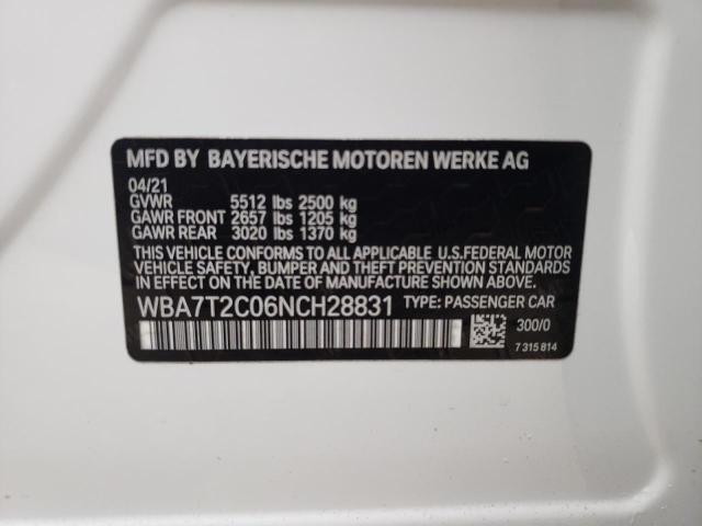 WBA7T2C06NCH28831 BMW 740 I