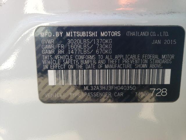 ML32A3HJ3FH040350 Mitsubishi MIRAGE DE