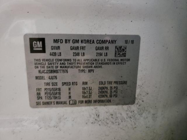 KL4CJ2SB9KB777976 Buick Encore Sport Touring