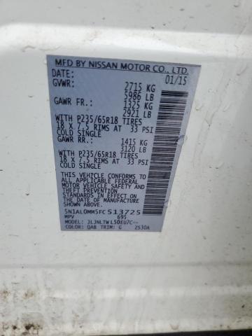 5N1AL0MM5FC513725 Infiniti QX60