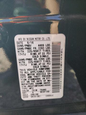 JN8AT2MTXGW014088 Nissan ROGUE S
