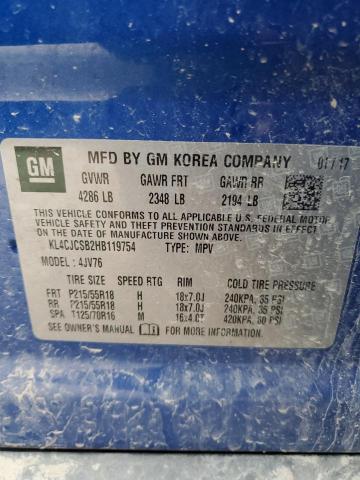 KL4CJCSB2HB119754 Buick Encore Essence