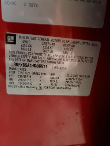 LRBFXBSA4HD008211 Buick Envision Essence