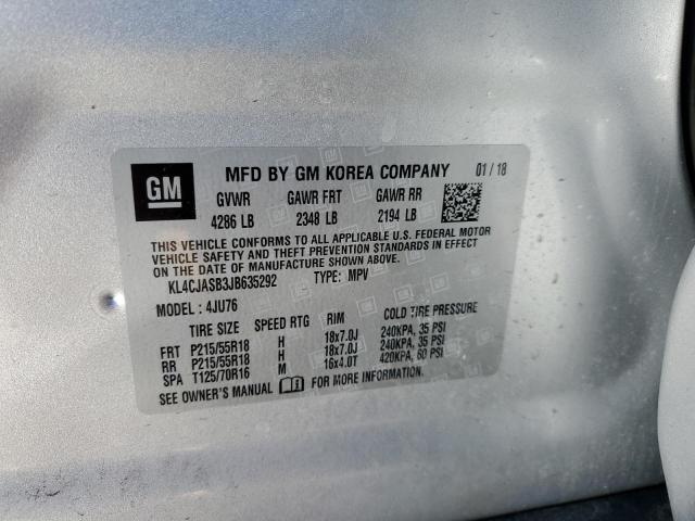 KL4CJASB3JB635292 Buick Encore Preferred