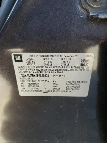 2GKALMEK0F6360578 GMC Terrain Sle