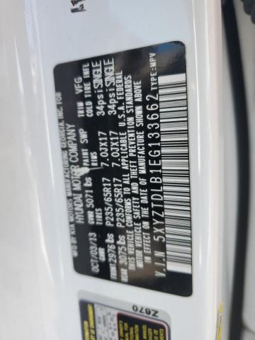 5XYZTDLB1EG133662 Hyundai SANTA FE SPORT