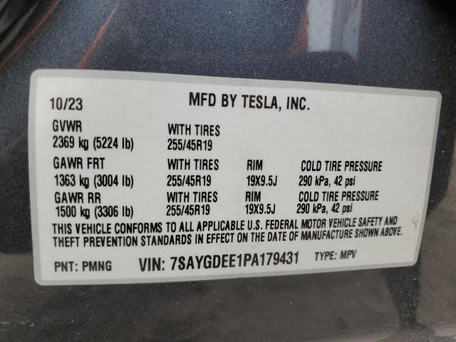 7SAYGDEE1PA179431 Tesla Model Y