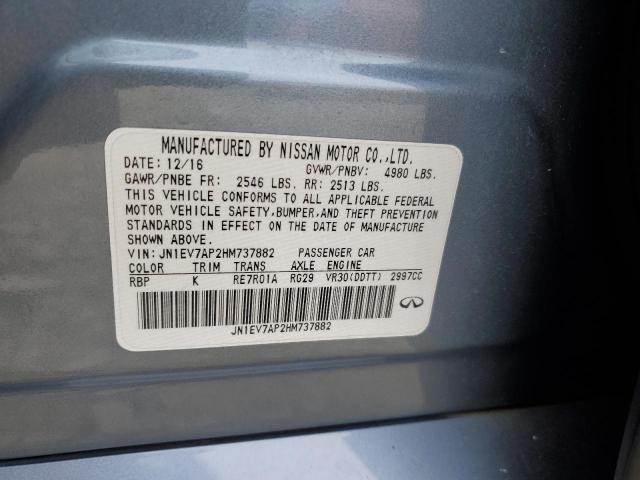 JN1EV7AP2HM737882 Infiniti Q50 Premium
