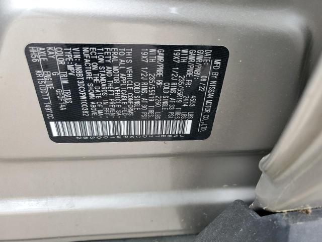 JN8BT3DCXPW100382 Nissan Rogue Platinum