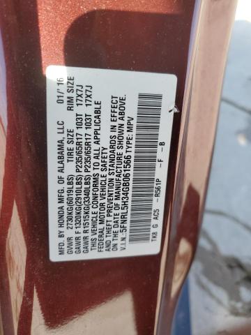 5FNRL5H34GB061566 Honda ODYSSEY SE