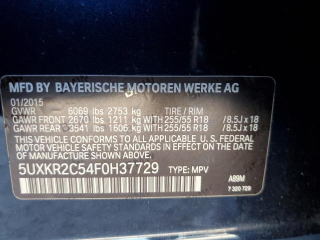 5UXKR2C54F0H37729 BMW X5 Sdrive35i