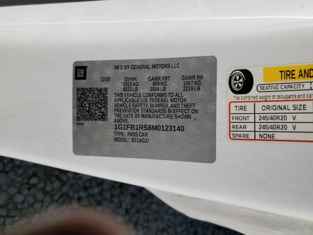 1G1FB1RS8M0123140 Chevrolet CAMARO LS