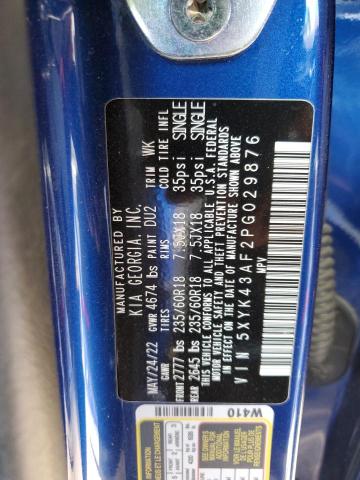 5XYK43AF2PG029876 KIA Sportage Sx