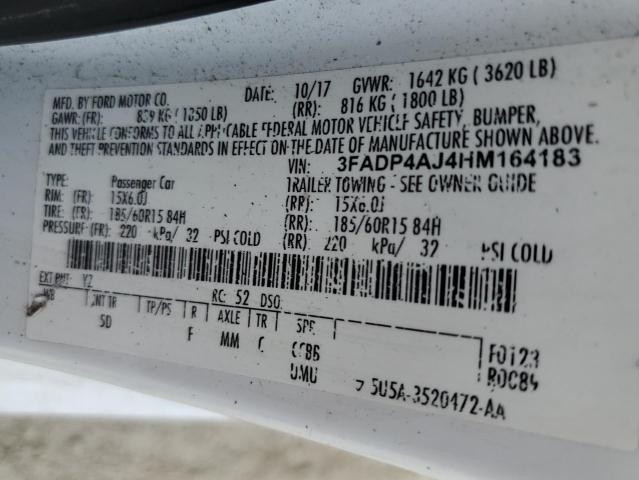 3FADP4AJ4HM164183 Ford FIESTA S