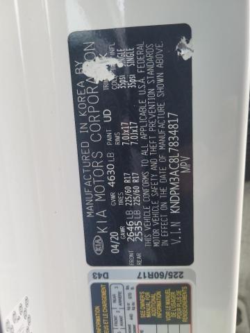 KNDPM3AC8L7834817 KIA Sportage Lx