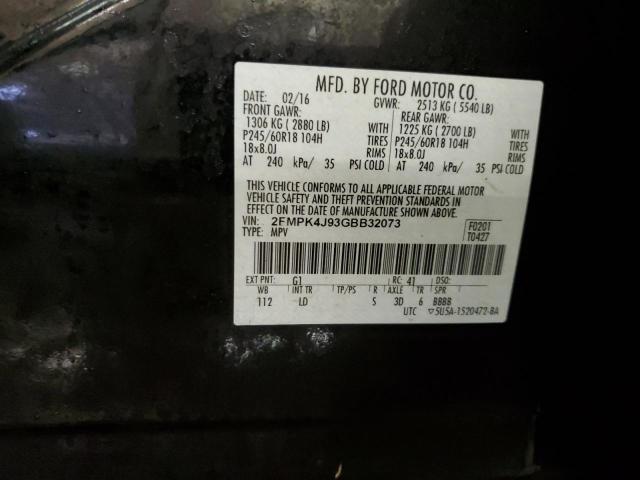 2FMPK4J93GBB32073 Ford EDGE SEL